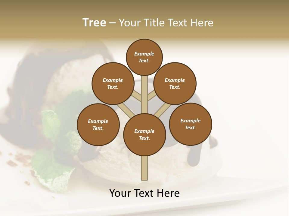 Isolated Border Dessert PowerPoint Template