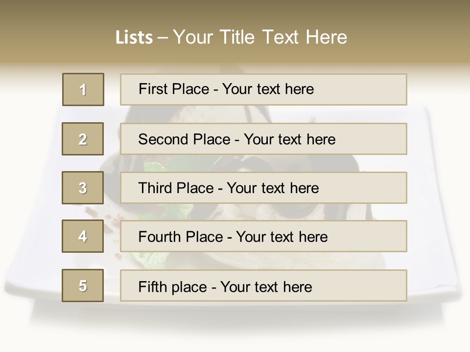 Tasty Flavour Top PowerPoint Template