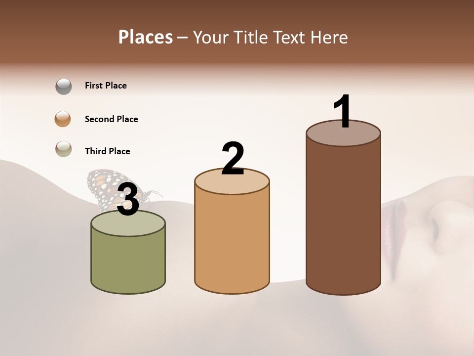 Butterfly Healthy Nudity PowerPoint Template