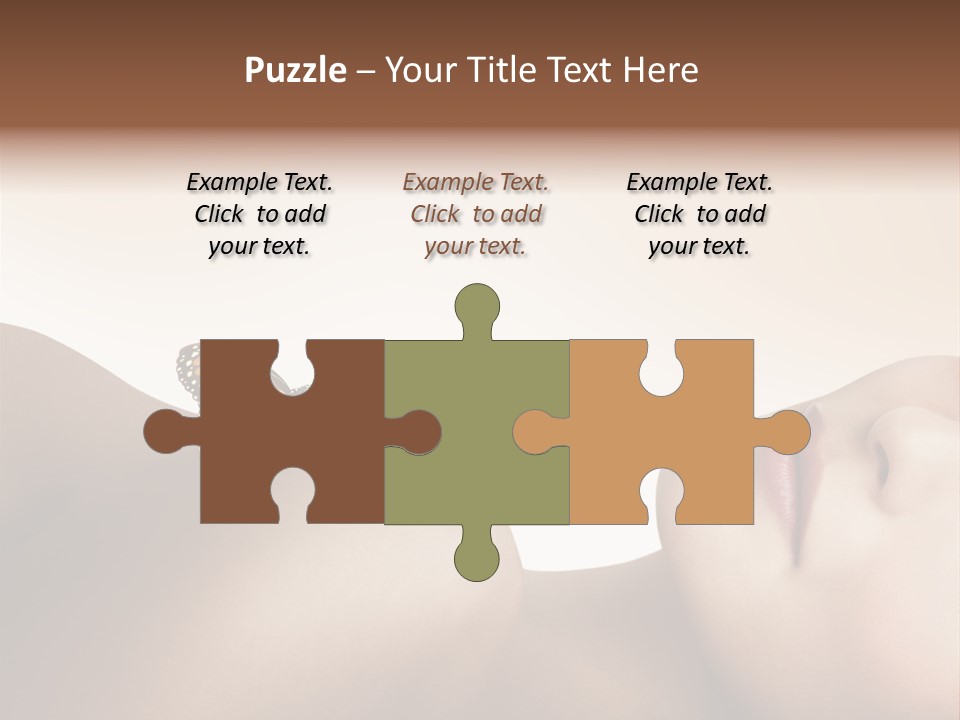 Butterfly Healthy Nudity PowerPoint Template