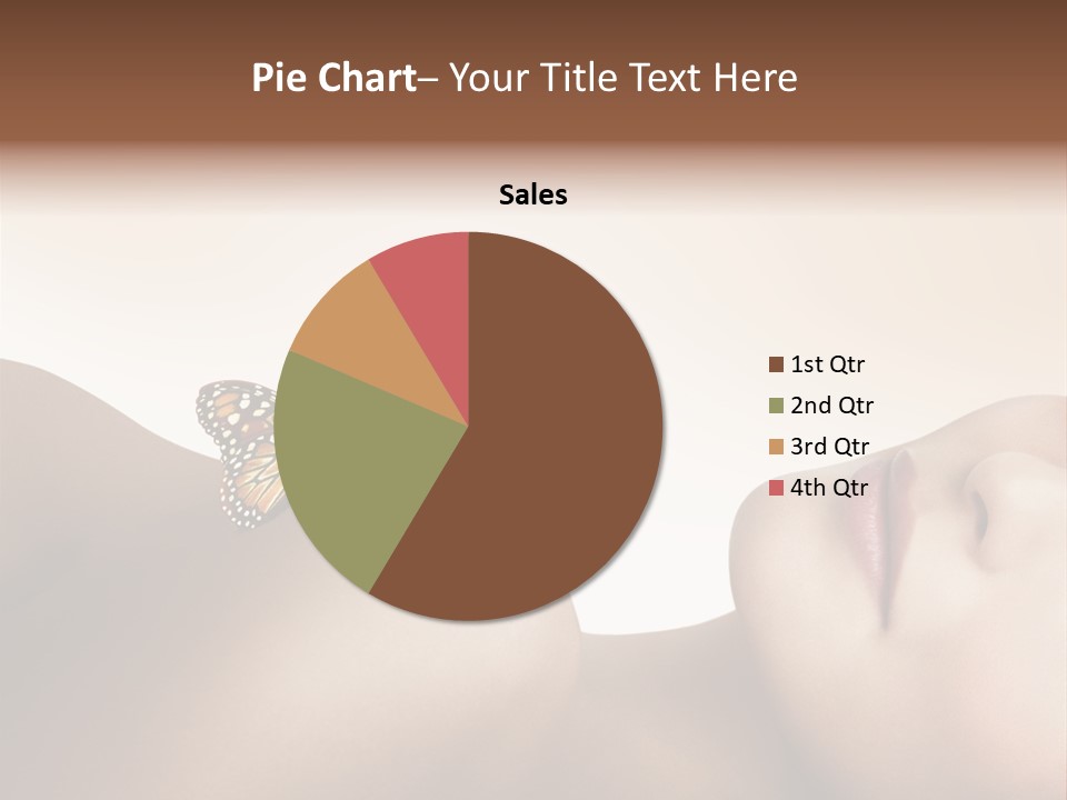Butterfly Healthy Nudity PowerPoint Template