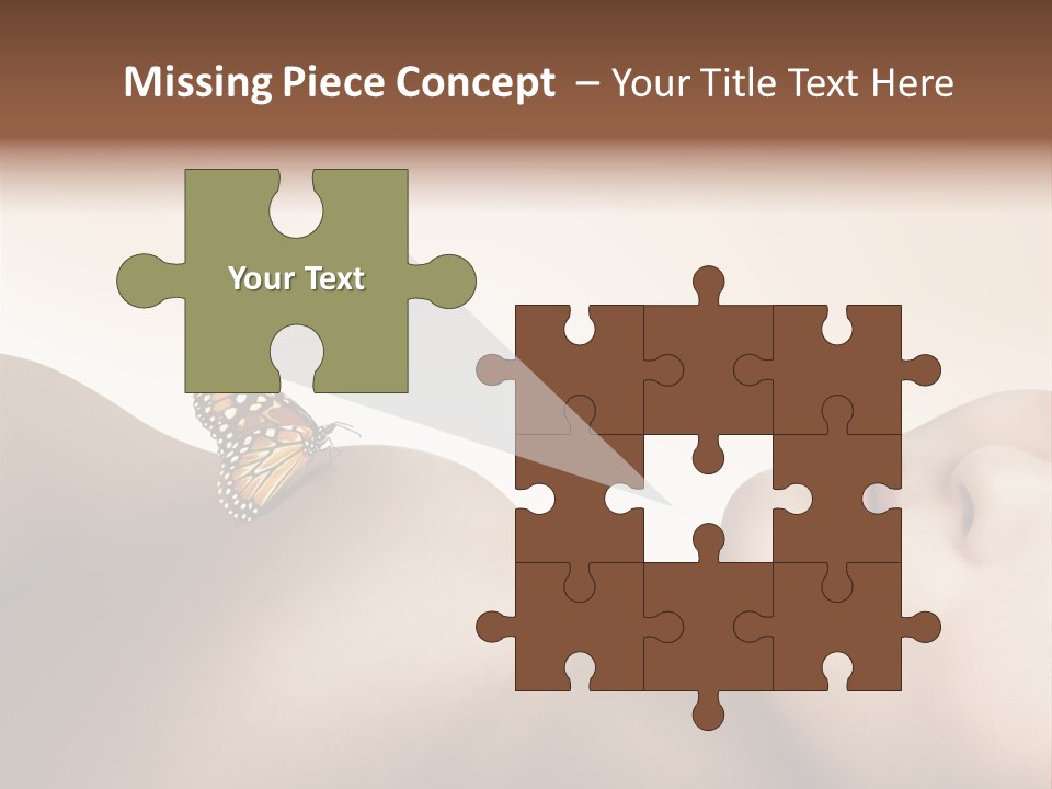 Butterfly Healthy Nudity PowerPoint Template