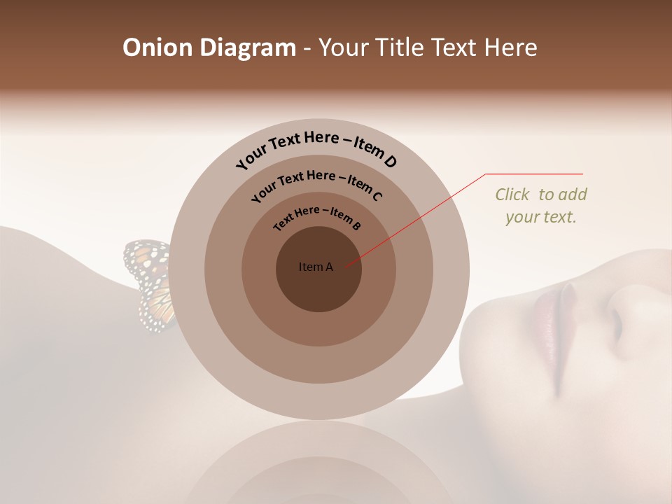 Butterfly Healthy Nudity PowerPoint Template