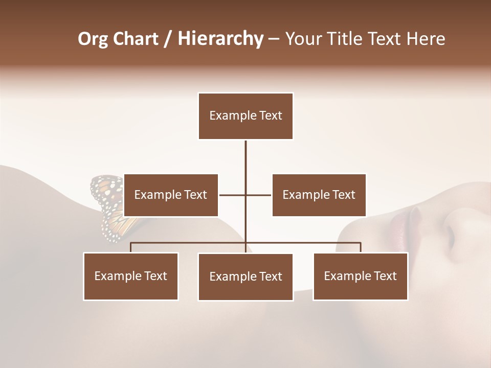 Butterfly Healthy Nudity PowerPoint Template