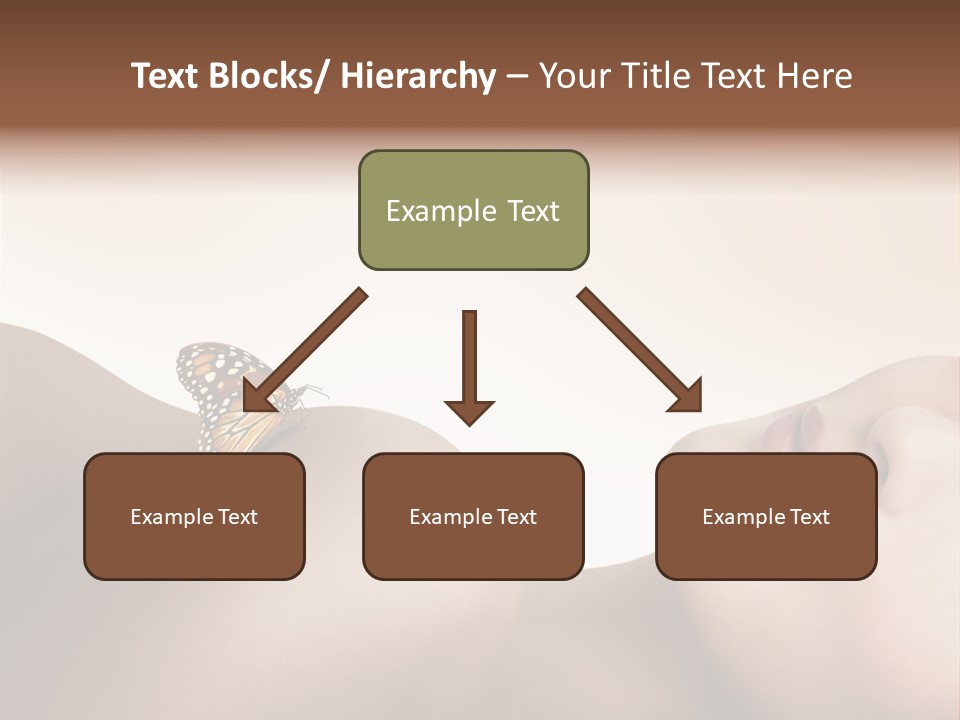 Butterfly Healthy Nudity PowerPoint Template