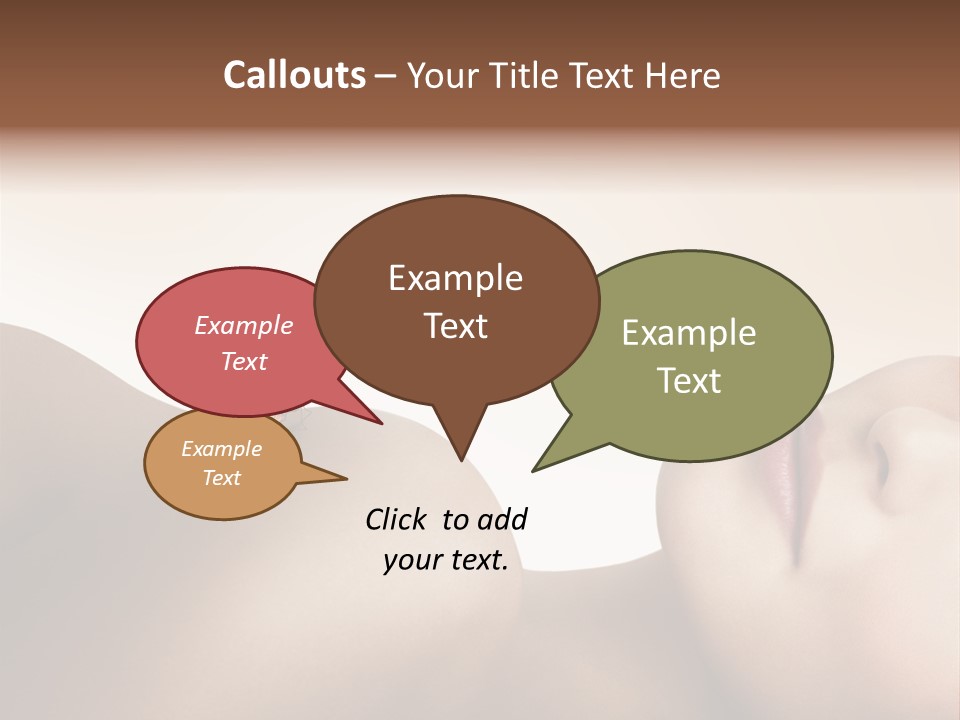 Butterfly Healthy Nudity PowerPoint Template