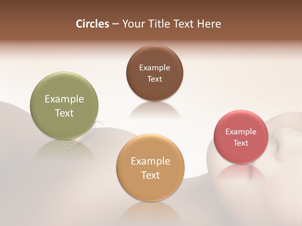 Butterfly Healthy Nudity PowerPoint Template