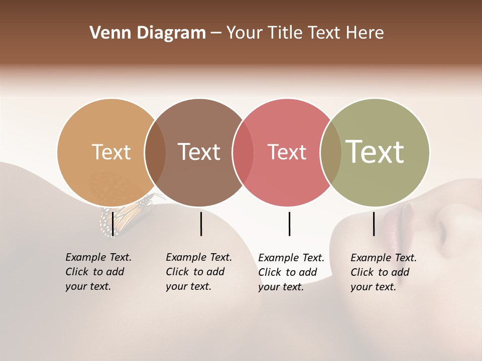 Butterfly Healthy Nudity PowerPoint Template