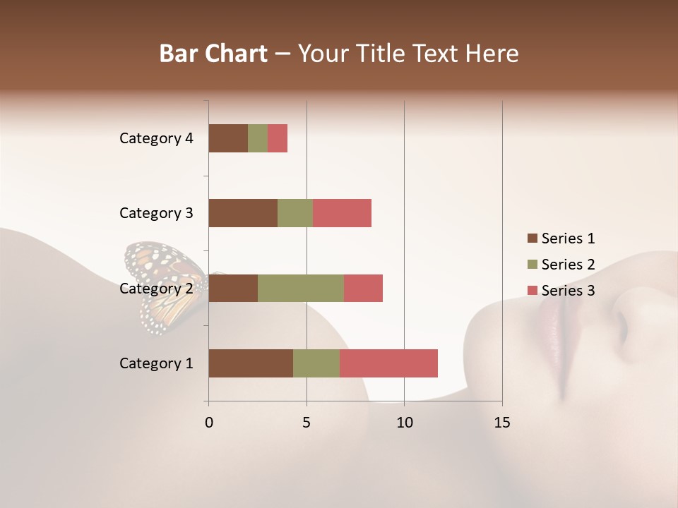 Butterfly Healthy Nudity PowerPoint Template