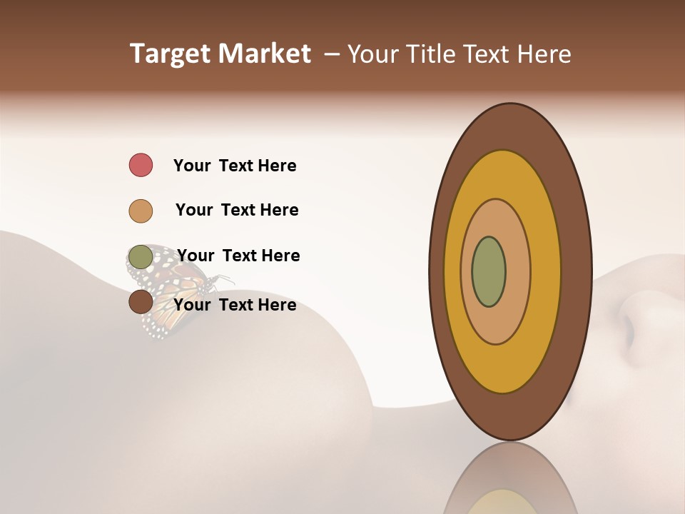 Butterfly Healthy Nudity PowerPoint Template