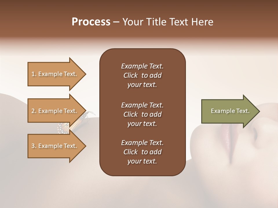 Butterfly Healthy Nudity PowerPoint Template