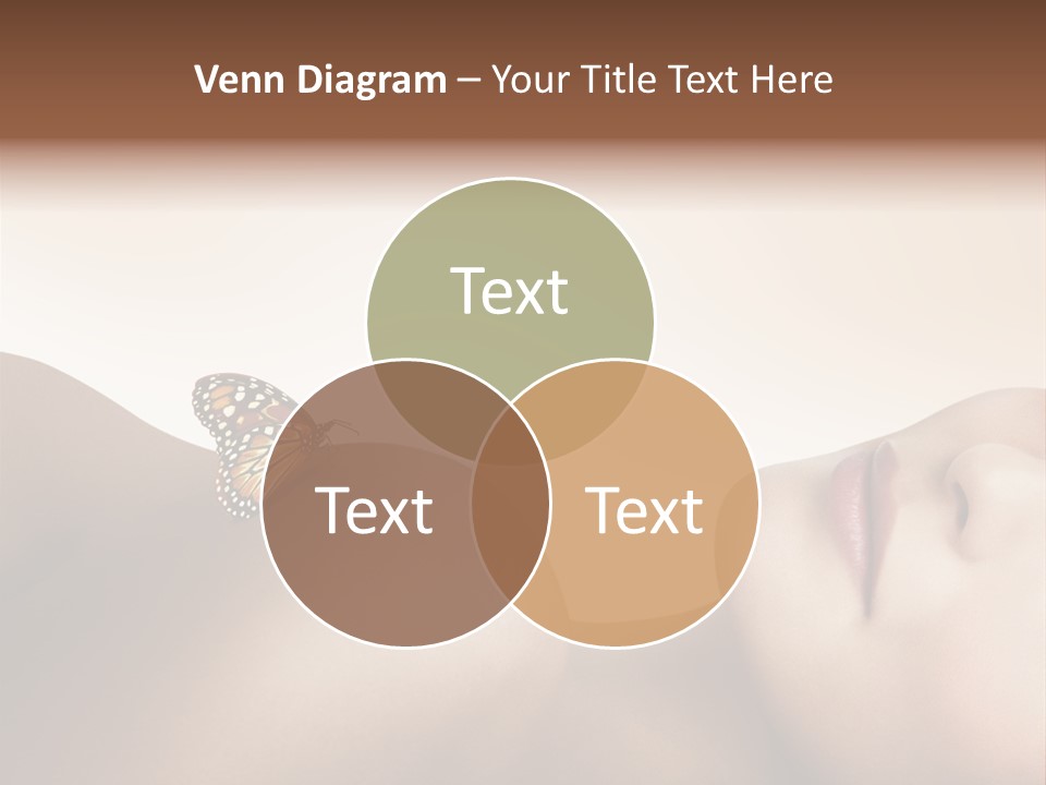 Butterfly Healthy Nudity PowerPoint Template