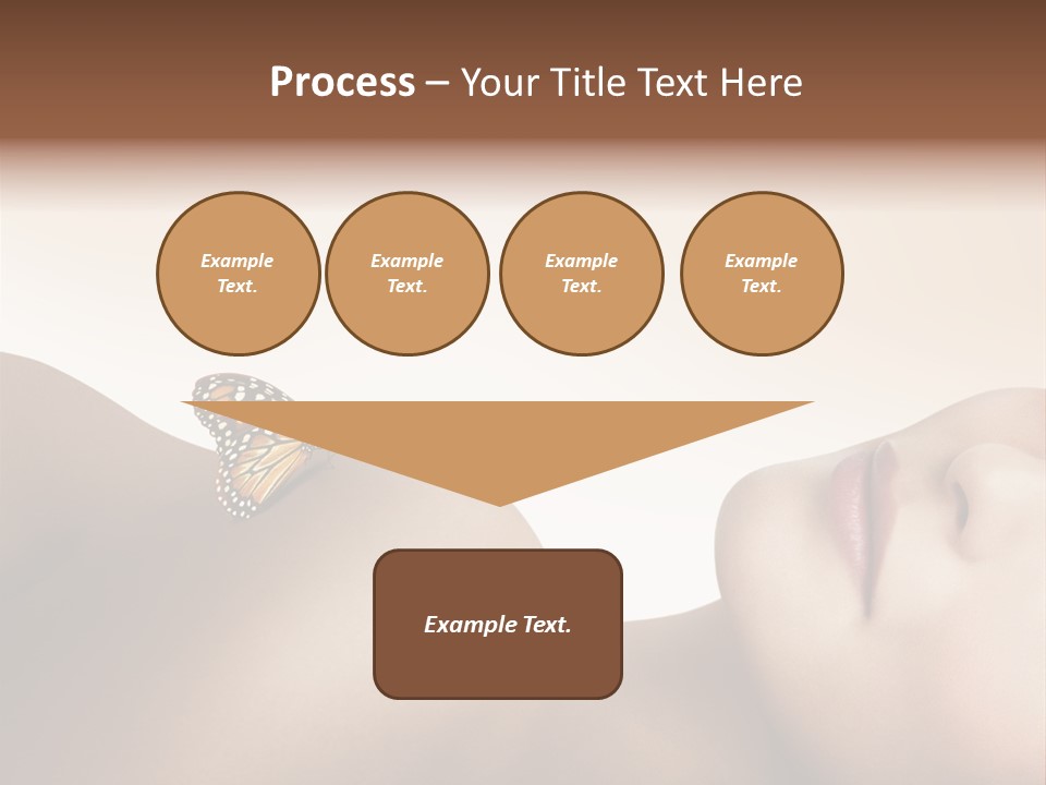 Butterfly Healthy Nudity PowerPoint Template