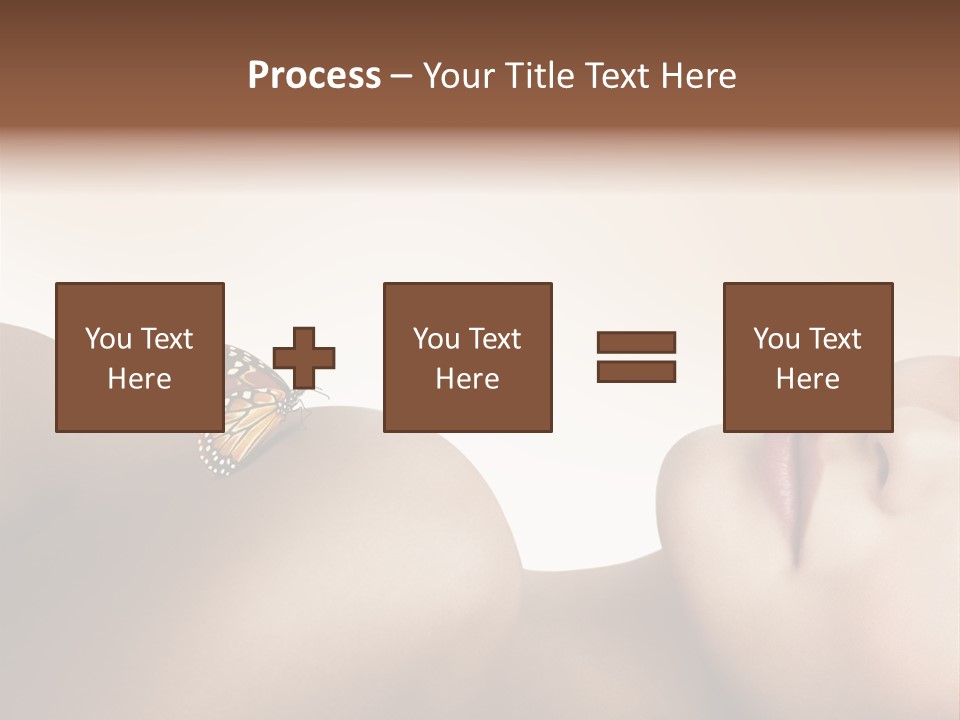 Butterfly Healthy Nudity PowerPoint Template