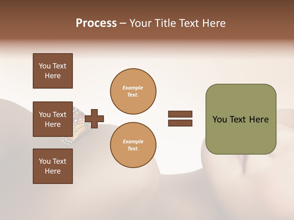 Butterfly Healthy Nudity PowerPoint Template