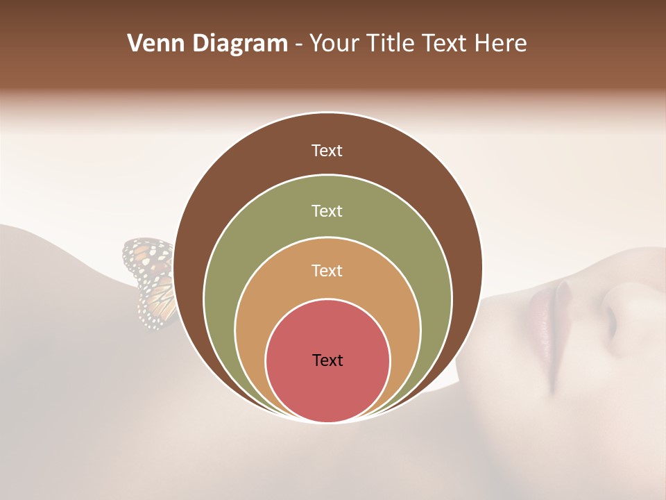 Butterfly Healthy Nudity PowerPoint Template