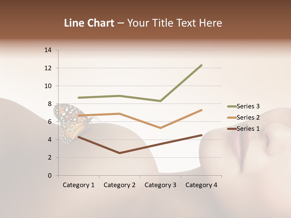 Butterfly Healthy Nudity PowerPoint Template