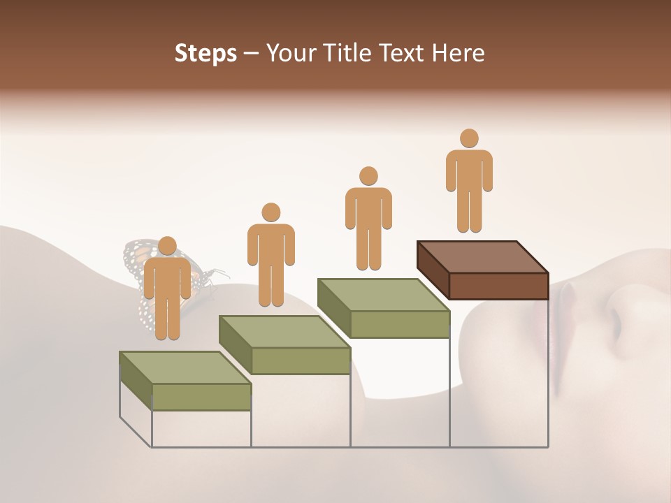 Butterfly Healthy Nudity PowerPoint Template