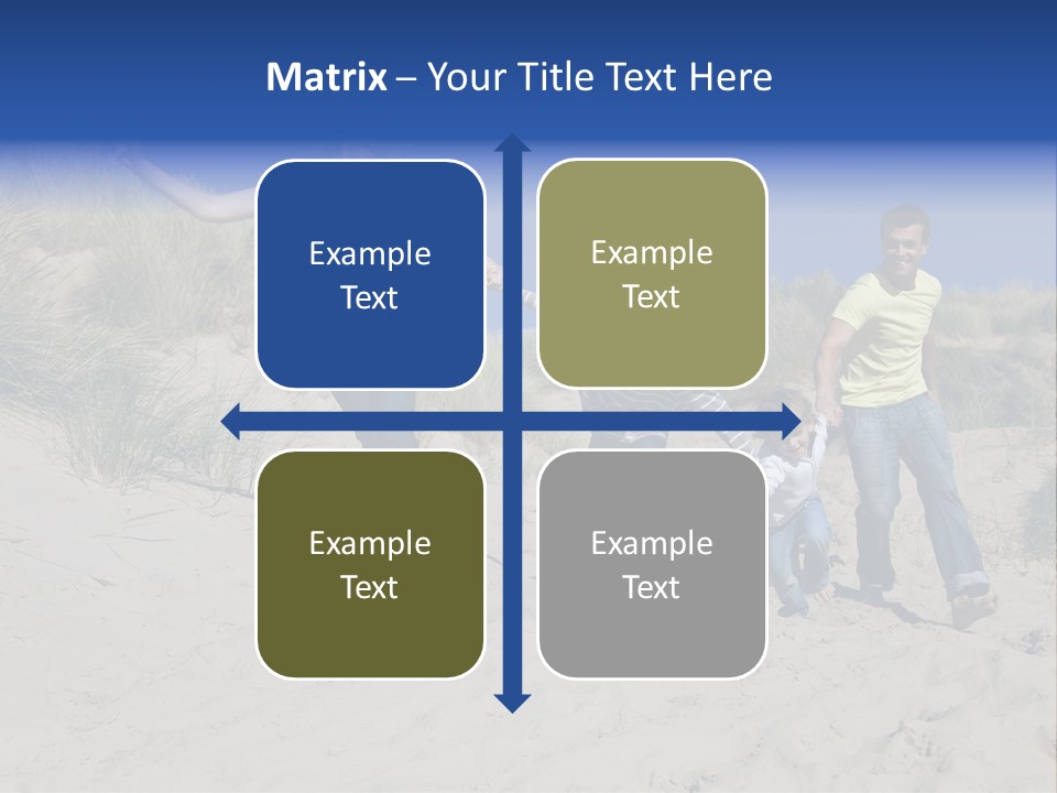 Sand Summer Grass PowerPoint Template