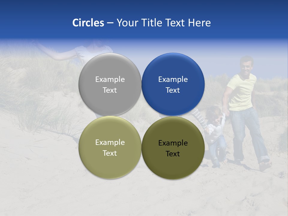 Sand Summer Grass PowerPoint Template