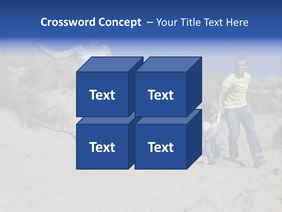 Sand Summer Grass PowerPoint Template