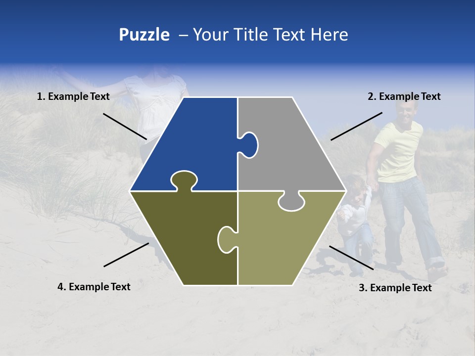 Sand Summer Grass PowerPoint Template