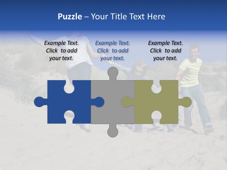 Sand Summer Grass PowerPoint Template