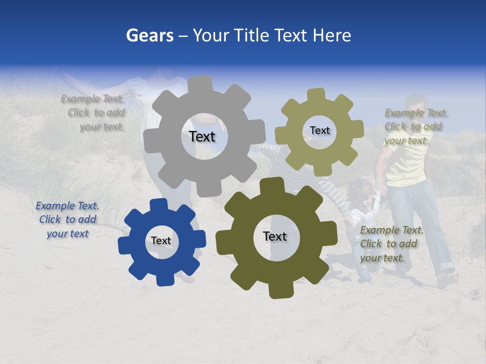 Sand Summer Grass PowerPoint Template