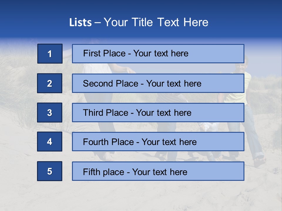 Sand Summer Grass PowerPoint Template