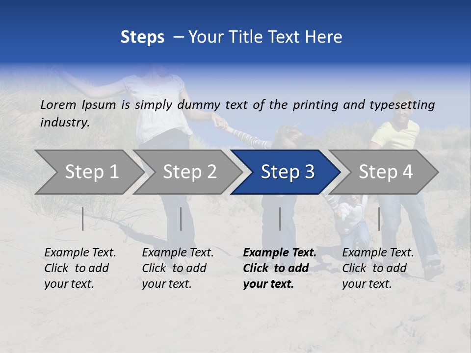 Sand Summer Grass PowerPoint Template