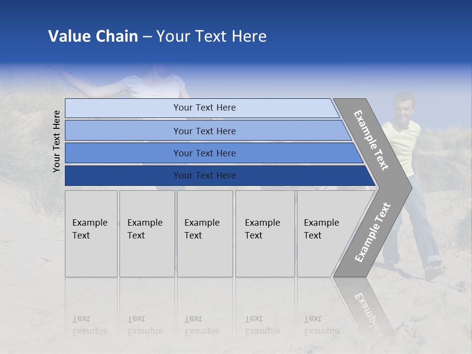 Sand Summer Grass PowerPoint Template