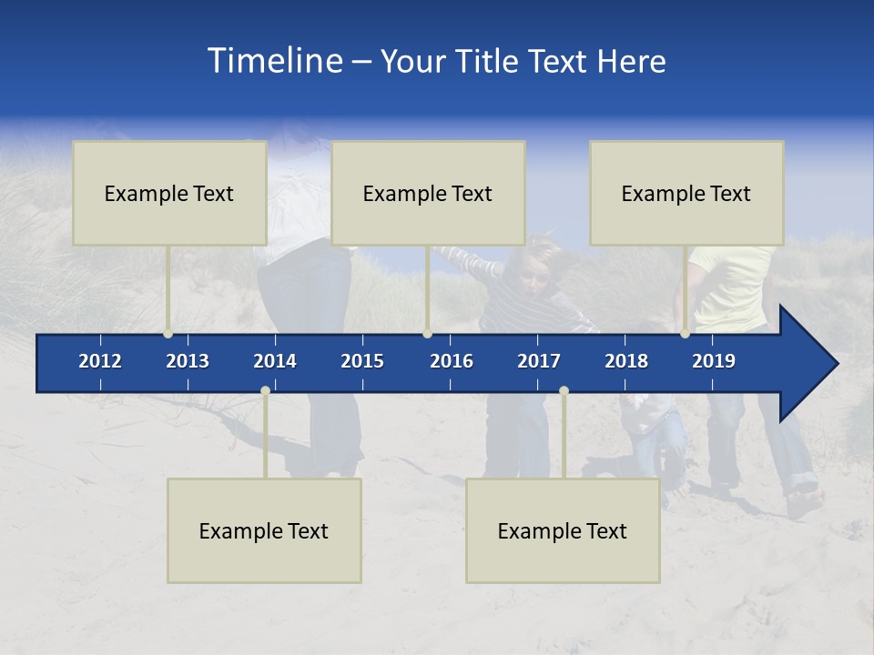 Sand Summer Grass PowerPoint Template