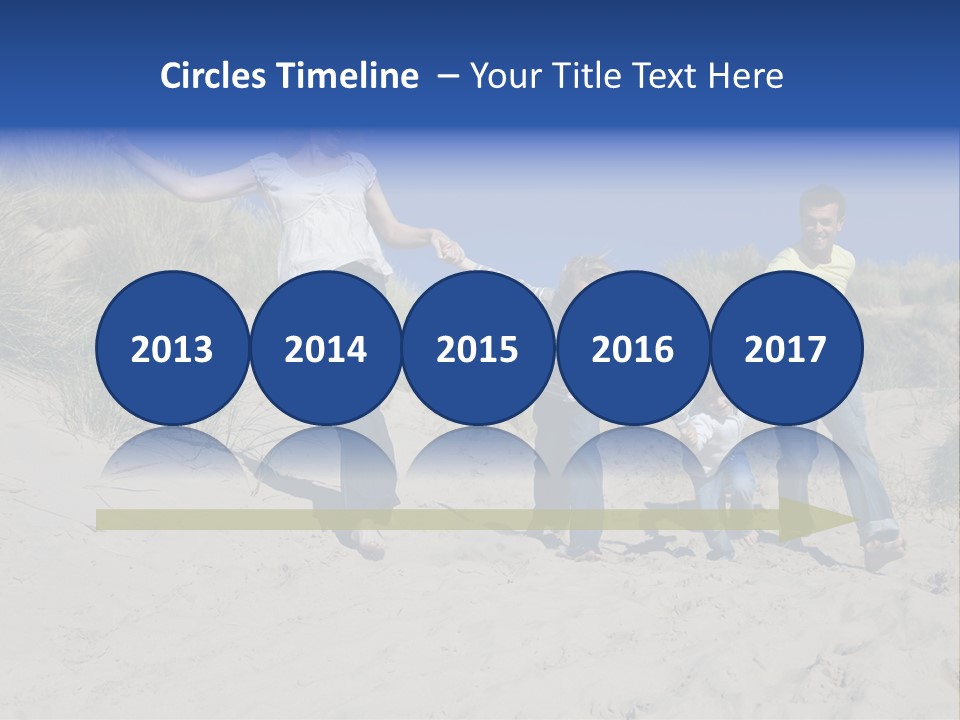 Sand Summer Grass PowerPoint Template