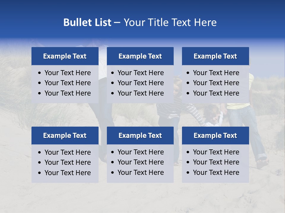 Sand Summer Grass PowerPoint Template