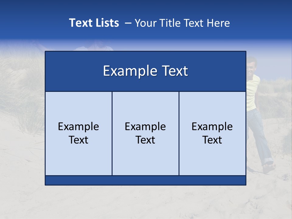 Sand Summer Grass PowerPoint Template