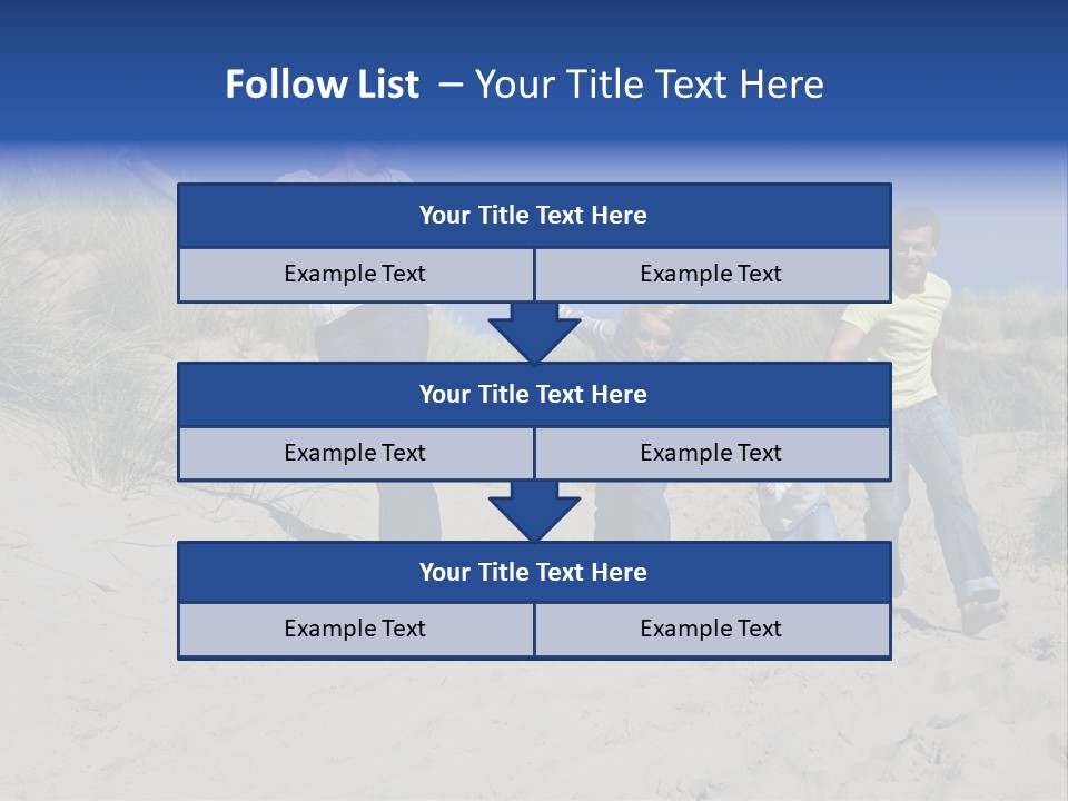 Sand Summer Grass PowerPoint Template