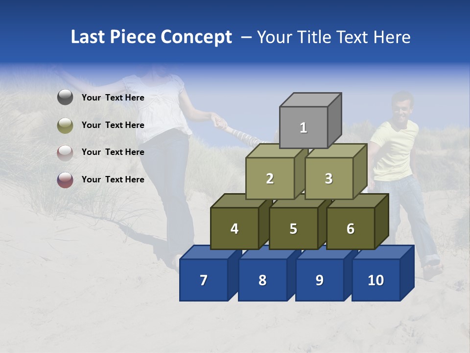 Sand Summer Grass PowerPoint Template