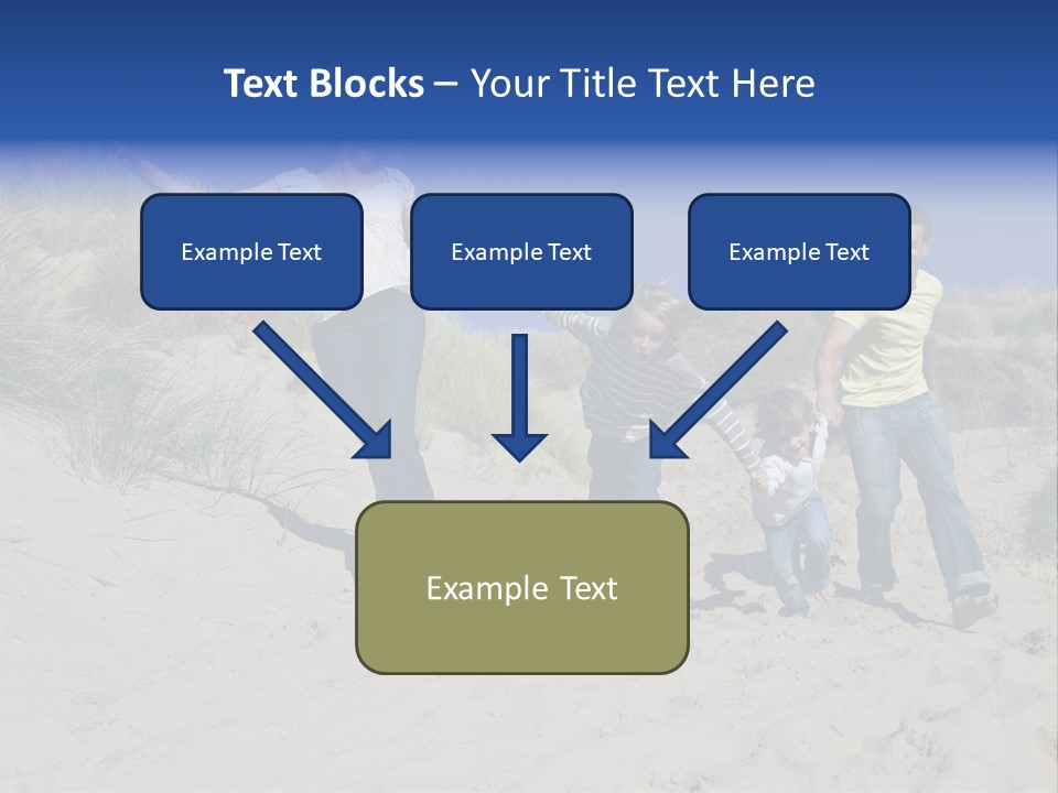 Sand Summer Grass PowerPoint Template