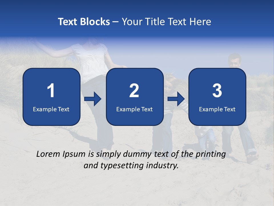 Sand Summer Grass PowerPoint Template