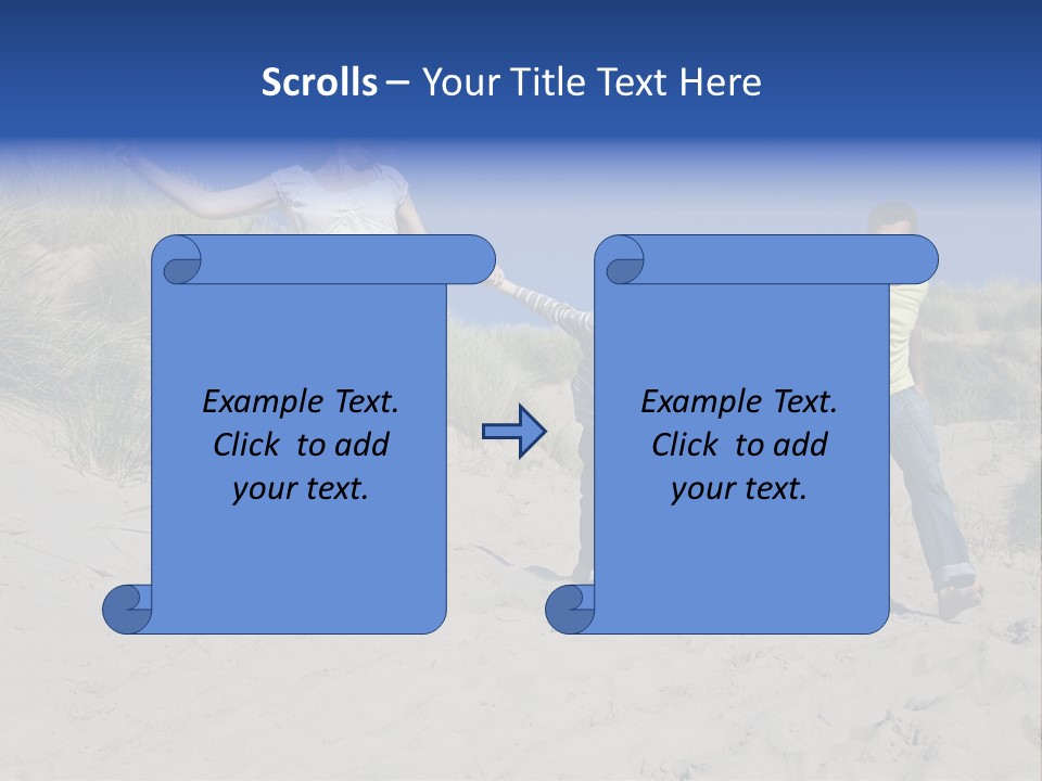 Sand Summer Grass PowerPoint Template