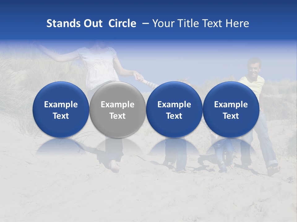 Sand Summer Grass PowerPoint Template