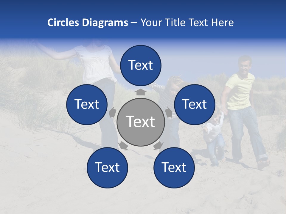 Sand Summer Grass PowerPoint Template