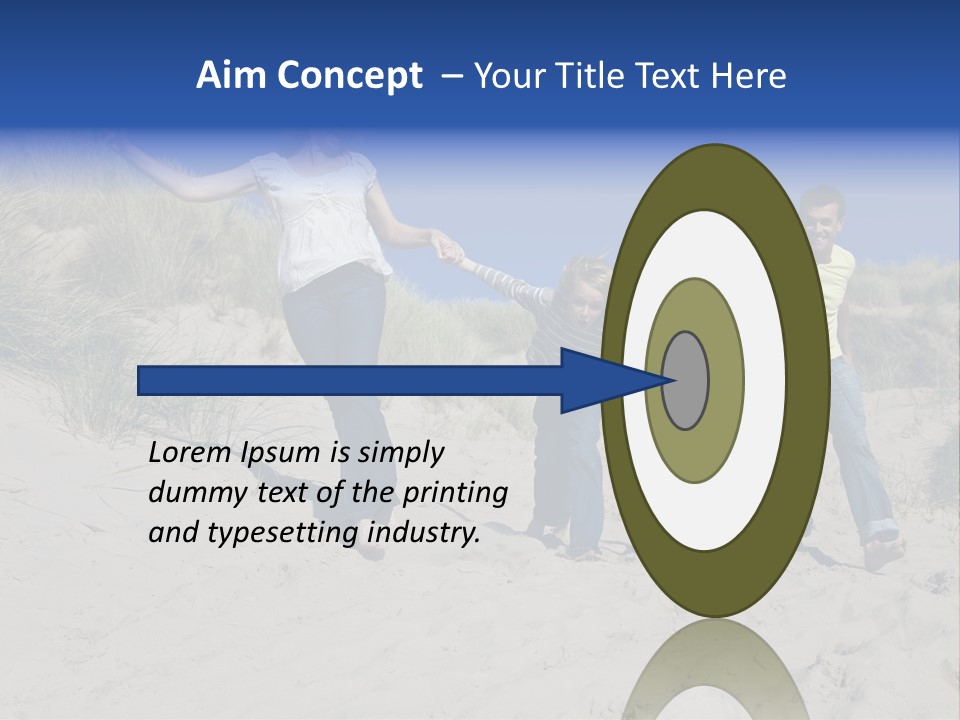 Sand Summer Grass PowerPoint Template