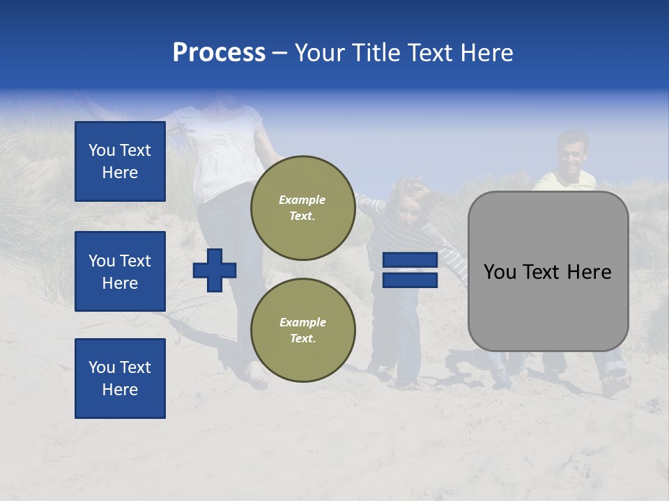 Sand Summer Grass PowerPoint Template