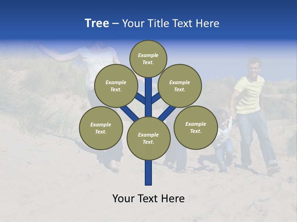 Sand Summer Grass PowerPoint Template