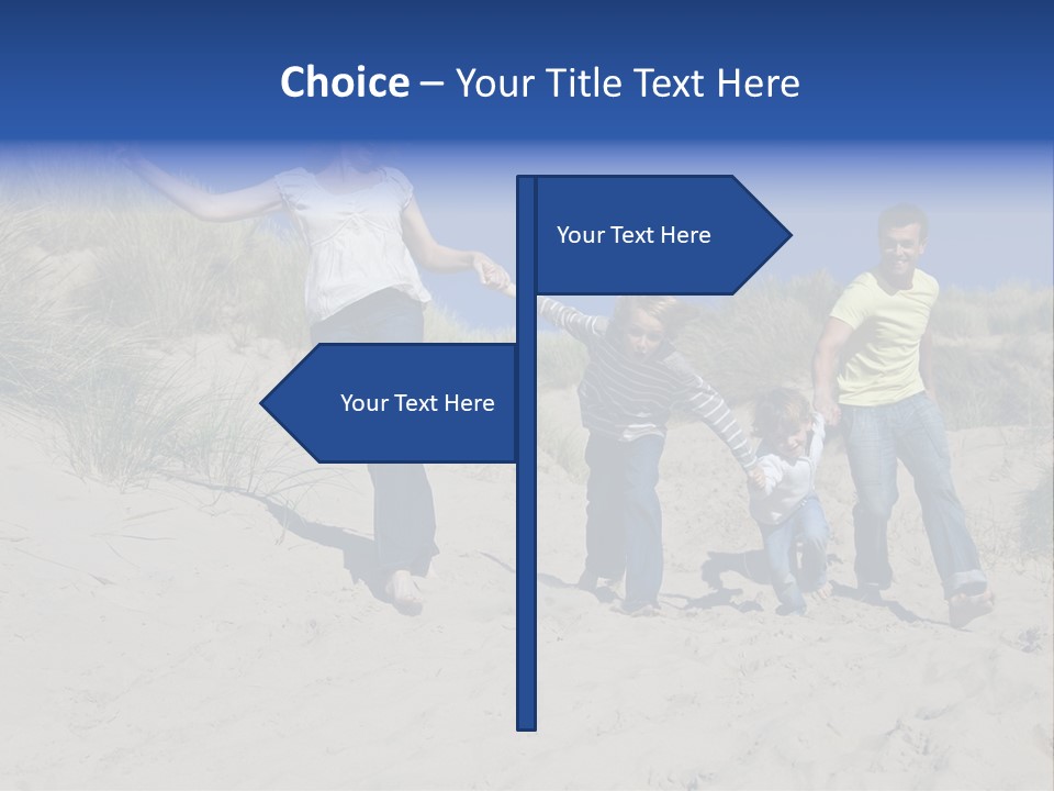 Sand Summer Grass PowerPoint Template