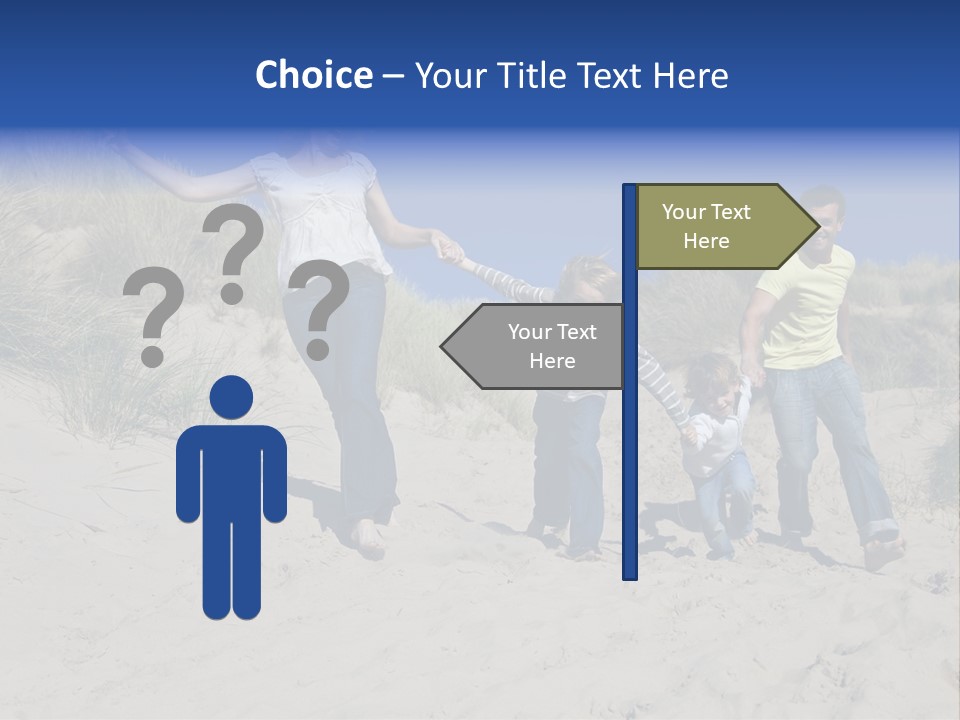 Sand Summer Grass PowerPoint Template