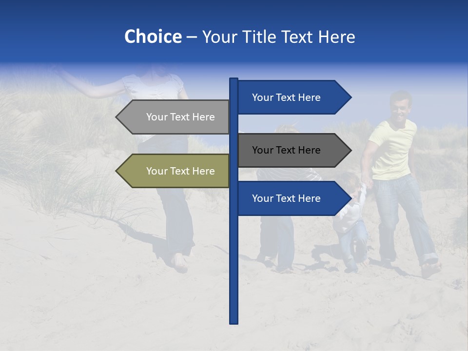 Sand Summer Grass PowerPoint Template