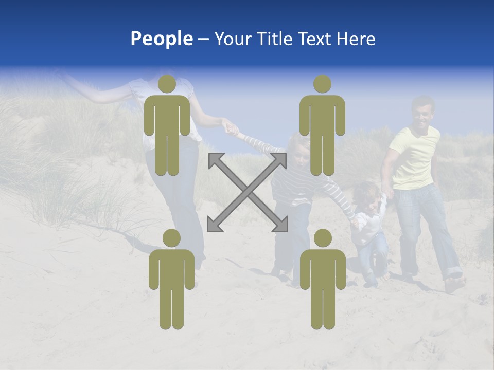 Sand Summer Grass PowerPoint Template