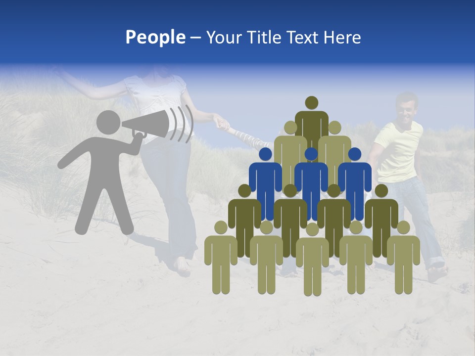 Sand Summer Grass PowerPoint Template